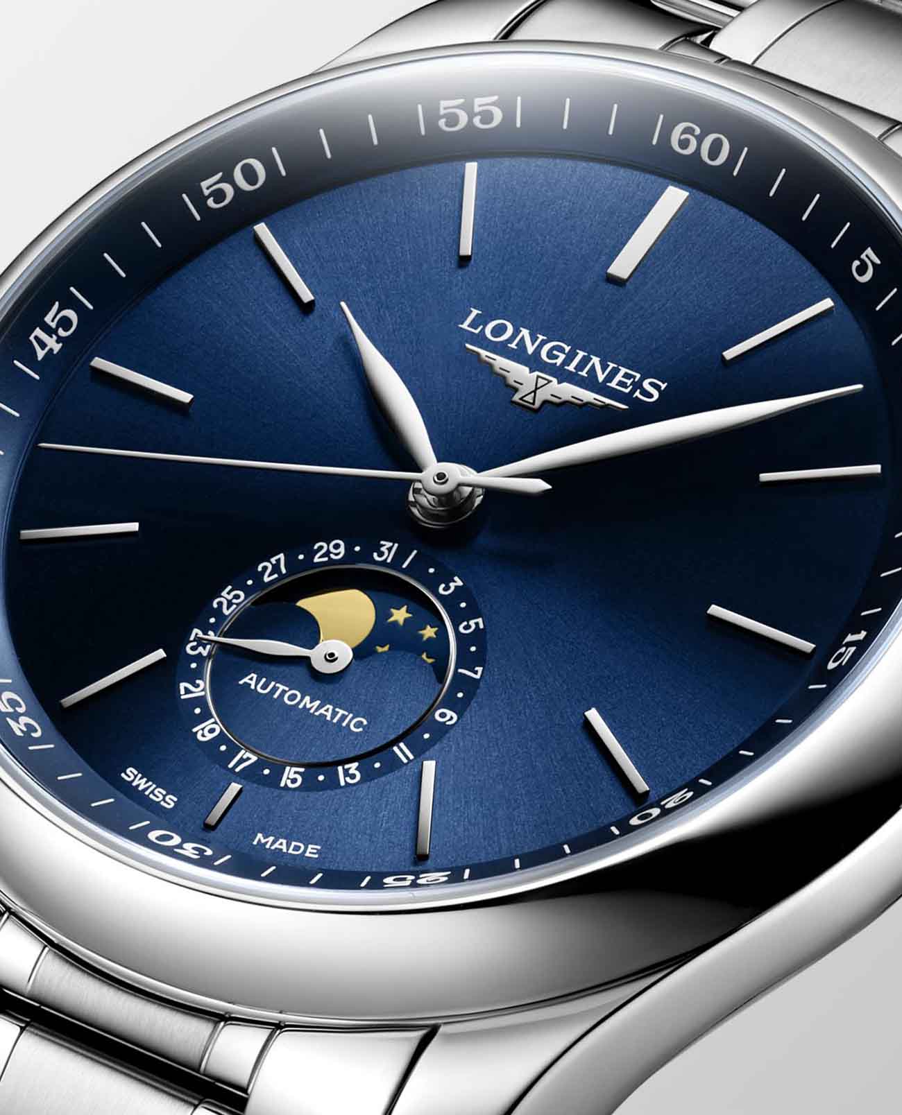 Longines Longines Master Collection L2.909.4.92.6, master collection швейцария мужские часы на браслете нержавеющая сталь боковой вид